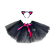 C81804 - KIT FANTASIA ANIMAIZINHOS 2 PEÇAS SAIA DE TULE 30cm E TIARA